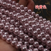 Wholesale Natural Lilac colour Shell Pearl Round Loose Beads For Jewelry Making Choker Making Diy Bracelet Jewellery 2/3/4/6/8/mm 15''
