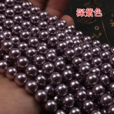 Wholesale Natural Dark purple Shell Pearl Round Loose Beads For Jewelry Making Choker Making Diy Bracelet Jewellery 2/3/4/6/8/mm 15''
