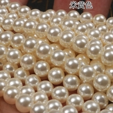 Wholesale Natural Beige Shell Pearl Round Loose Beads For Jewelry Making Choker Making Diy Bracelet Jewellery 2/3/4/6/8/mm 15''