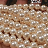 Wholesale Natural Champagne Shell Pearl Round Loose Beads For Jewelry Making Choker Making Diy Bracelet Jewellery 2/3/4/6/8/mm 15''