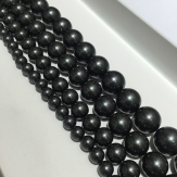 Wholesale Natural Black Shell Pearl Round Loose Beads For Jewelry Making Choker Making Diy Bracelet Jewellery 2/3/4/6/8/mm 15''