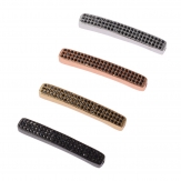 34*5mm Long bend shape DIY Micro Cubic Zirconia beads