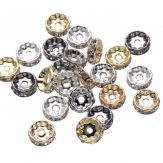 10mm rhinestone spacer iron spacer  Rondelle rhinestone beads 1000 pcs/bag