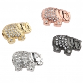 9*13mm Micro-inlaid elephant DIY Micro Cubic Zirconia beads