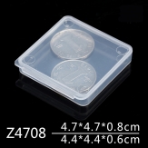 Z4708 47*47*8mm PP material flip plastic box