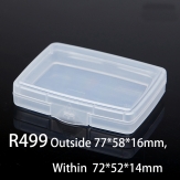 R499 77*58*16mm PP material flip plastic box