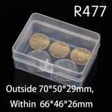 R477 70*50*29mm PP material flip plastic box