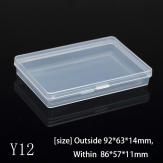 Y12  92*63*14mm PP material flip plastic box