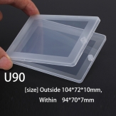 U90 104*72*10mm PP material flip plastic box
