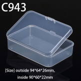 C943  94*64*26mm PP material flip plastic box