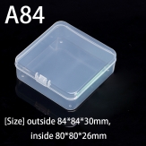 A84  84*84*30mm PP material flip plastic box