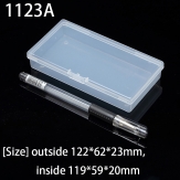 1123A  122*62*23mm PP material flip plastic box