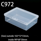 C972  102*72*33mm PP material flip plastic box