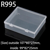 R995  101*85*27mm PP material flip plastic box