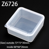 Z6726  73*73*30mm PP material flip plastic box