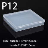P12  118*98*20mm PP material flip plastic box
