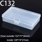 C132  132*77*30mmPP material flip plastic box