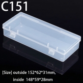 C151  152*62*31mm PP material flip plastic box