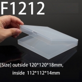 F1212 120*120*18mm  PP material flip plastic box