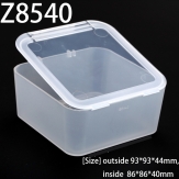 Z8540  93*93*44mm  PP material flip plastic box