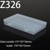 Z326  175*107*26mm PP material flip plastic box