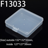 F13033 132*132*32mm PP material flip plastic box