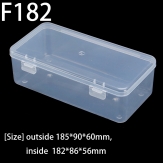 F182 185*90*60mm PP material flip plastic box