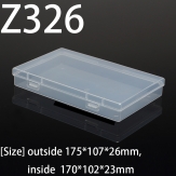 Z326  175*107*26mm  PP material flip plastic box