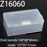 Z16060 160*88*60mm  PP material flip plastic box