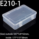 E210-1 181*120*42mm PP material flip plastic box
