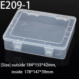 E209-1 184*155*42mm PP material flip plastic box