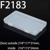 F2183  218*117*27mm PP material flip plastic box