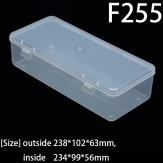 F255  238*102*63mm PP material flip plastic box