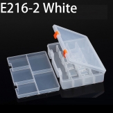 E216-2  250*180*56mm PP plastic box, parts box, storage box, transparent white