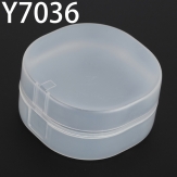 Y7036  70*70*36mm  Round PP plastic box, parts box, storage box, transparent white