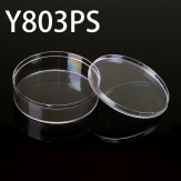 Y803PS 82*82*31mm  Round PS plastic box, parts box, storage box, transparent white