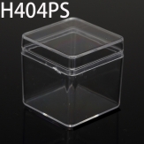 H404PS 40*40*40mm Round PS plastic box, parts box, storage box, transparent white