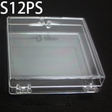 S12PS 70*70*19mm  Round PS plastic box, parts box, storage box, transparent white