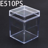 E510PS 58*58*80mm   Round PS plastic box, parts box, storage box, transparent white