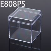 E808PS 80*80*80mm  Round PS plastic box, parts box, storage box, transparent white