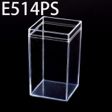 E514PS 64*64*114mm  Round PS plastic box, parts box, storage box, transparent white