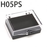 H05PS  54*42*20mm  Round PS plastic box, parts box, storage box, transparent white