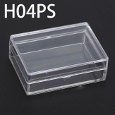 H04PS 56*40*20mm  Round PS plastic box, parts box, storage box, transparent white