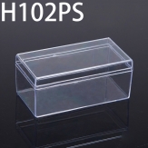 H102PS  104*54*45mm  Round PS plastic box, parts box, storage box, transparent white