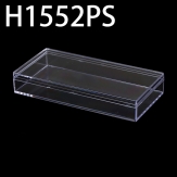 H1552PS  155*75*25mm  Round PS plastic box, parts box, storage box, transparent white