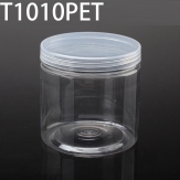 T1010PET  100*100*99mm  600ml Round PET plastic box, parts box, storage box, transparent white