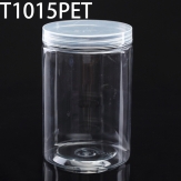 T1015PET  100*100*150mm 950ml Round PET plastic box, parts box, storage box, transparent white