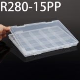 R280-15PP 280*188*22mm  PP plastic box, parts box, storage box, transparent white