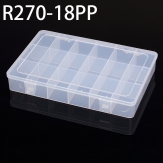 R270-18PP 270*178*42mm  PP plastic box, parts box, storage box, transparent white