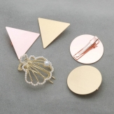 Geometric hairpin, triangle, round，seashell
